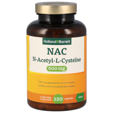 Holland & Barrett NAC N-Acetyl-L-Cysteïne 600mg - 120 capsules