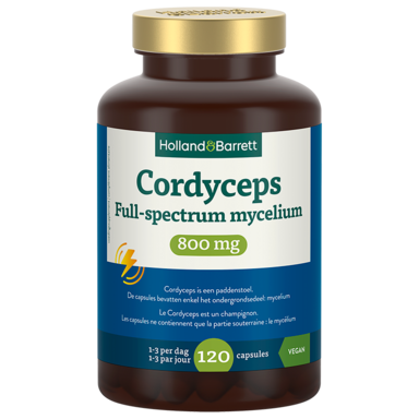 Holland & Barrett Cordyceps Full-Spectrum Mycelium 800mg - 120 capsules
