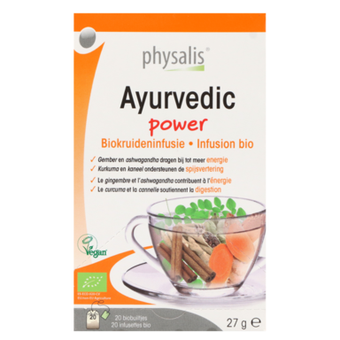 Physalis Ayurvedic Power Kruideninfusie Bio - 20 theezakjes