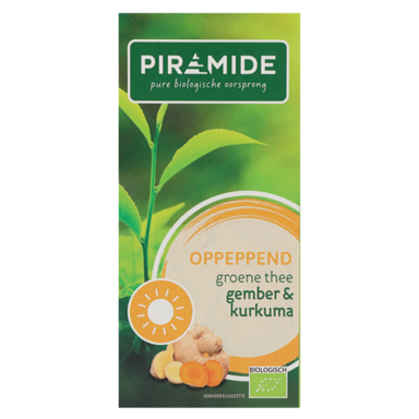 Piramide Oppeppend Groene Thee Gember & Kurkuma Bio - 20 theezakjes