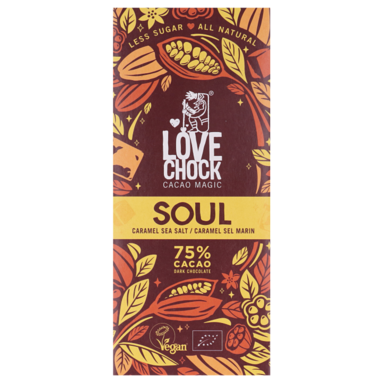 Lovechock SOUL Caramel Sea Salt 75% Cacao - 70g