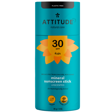 Attitude Bâton Solaire Minéral Visage SPF30 - 30g