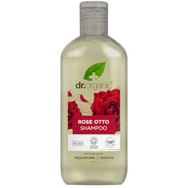 Shampoing Dr. Organic à l'Huile de de rose Otto 265 ml