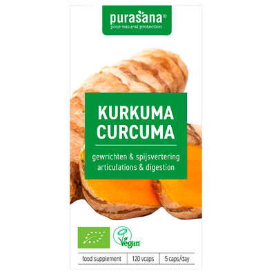 Purasana Kurkuma Bio, 325mg - 120 capsules