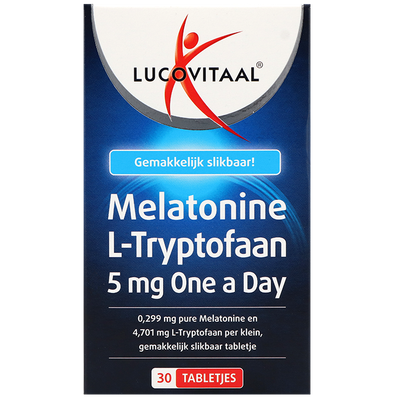 Lucovitaal Melatonine L-Tryptofaan (30 Tabletten)