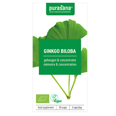 Purasana Ginkgo Biloba Bio 250mg  - 70 Capsules