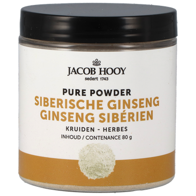 Jacob Hooy Siberische Ginseng Poeder - 80g