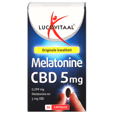 Lucovitaal Melatonine + CBD 5mg (30 Capsules)