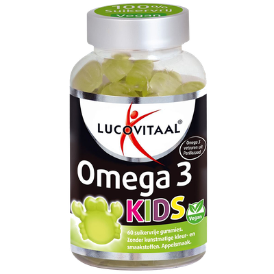 Lucovitaal Omega 3 Kids Appelsmaak (60 Gummies)