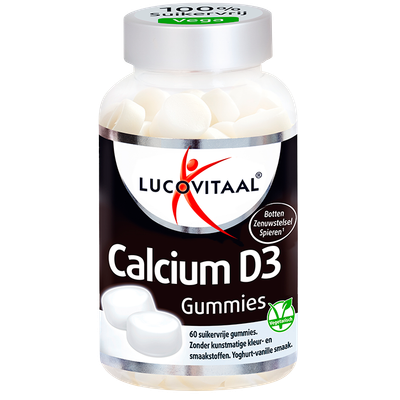 Lucovitaal Calcium Vitamine D3 Yoghurt Vanille - 60 gummies