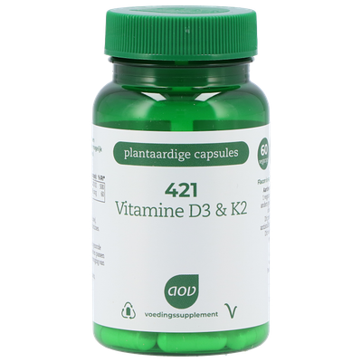AOV 421 Vitamine D3 & K2 - 60 Capsules