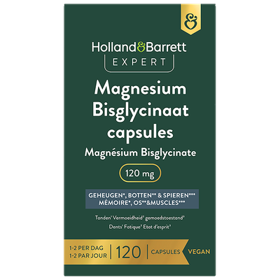 Holland & Barrett Expert Magnesium Bisglycinaat 120mg - 120 capsules