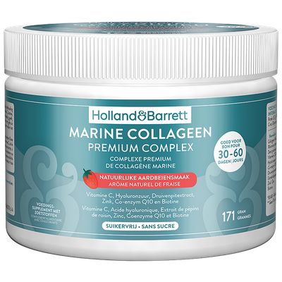 Holland & Barrett Marine Collageen Premium Complex Aardbei - 171g