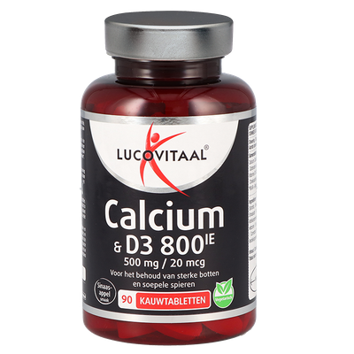 Lucovitaal Calcium 500mg En Vitamine D3 20mcg - 90 kauwtabletten