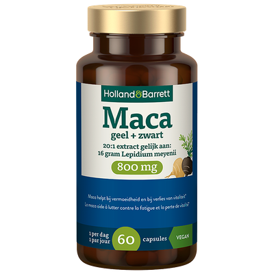 Holland & Barrett Maca Geel + Zwart 800mg - 60 capsules