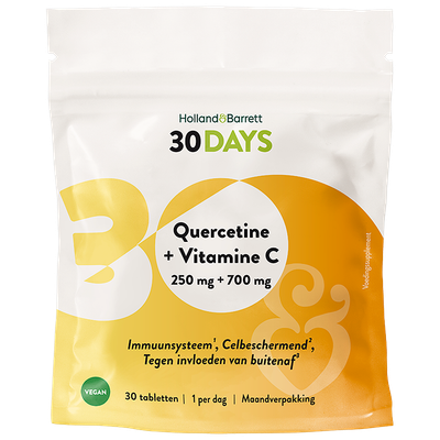 Holland & Barrett 30DAYS Quercetine 250mg + Vitamine C 700mg - 30 tabletten