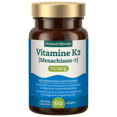 Holland & Barrett Vitamine K2 75mcg - 60 softgels