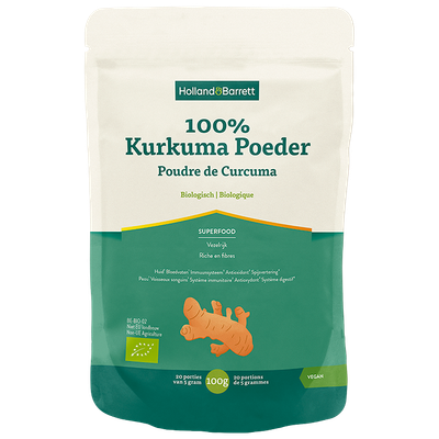 Holland & Barrett 100% Kurkuma Poeder Biologisch - 100 gram