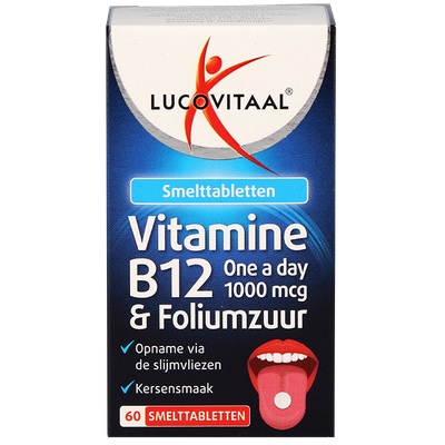 Lucovitaal Vitamine B12 1000mcg & Foliumzuur - 60 smelttabletten