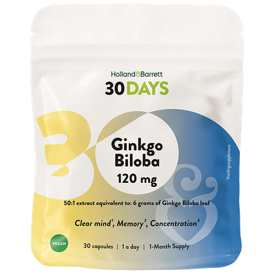 Holland & Barrett 30DAYS Ginkgo Biloba - 30 capsules