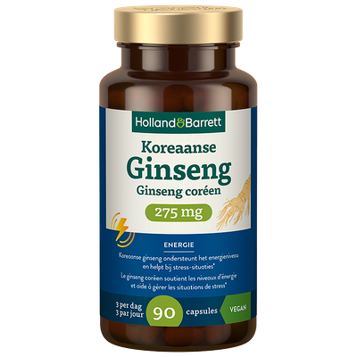 Holland & Barrett Koreaanse Ginseng 275mg - 90 capsules