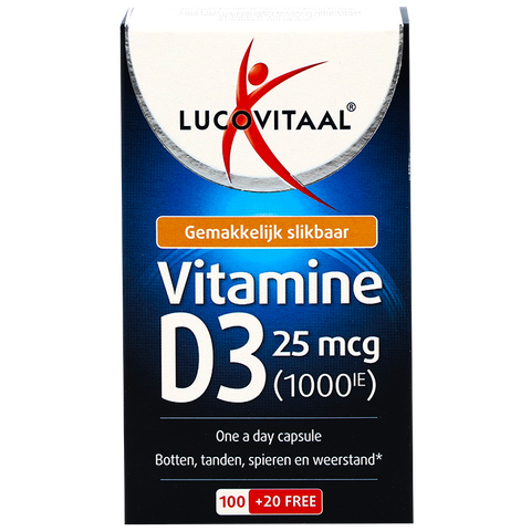 Lucovitaal Vitamine D3 25mcg - 120 capsules - 120 stuks