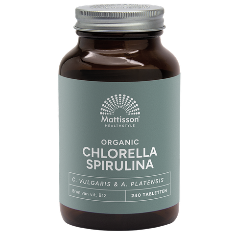 Mattisson Chlorella Spirulina 500mg - 240 tabletten - 240 stuks