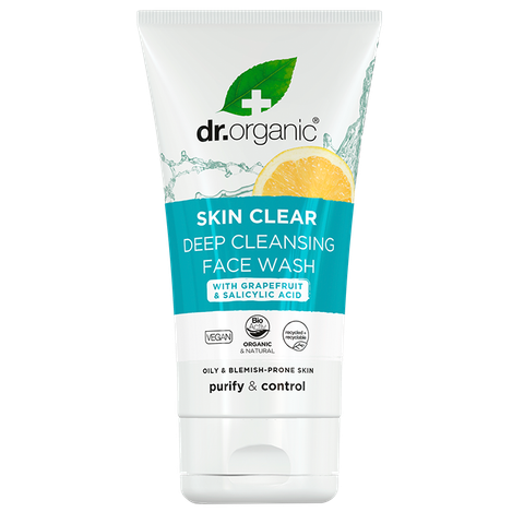 Dr Organic 1+1 gratis | Dr. Organic Skin Clear Face Wash 5-in-1 - 125ml