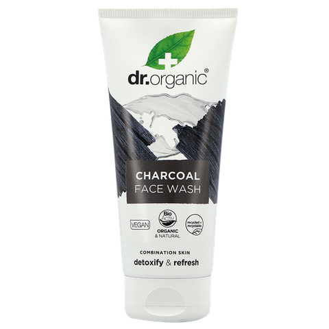 Dr Organic 1+1 gratis | Dr. Organic Face Wash Geactiveerde Houtskool - 200ml