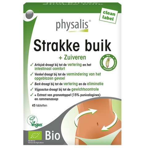 Physalis Strakke Buik Bio - 45 tabletten - 45 stuks