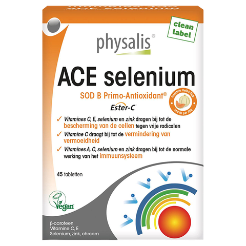 Physalis ACE Selenium + Groene Thee (45 Tabletten) - 45 stuks