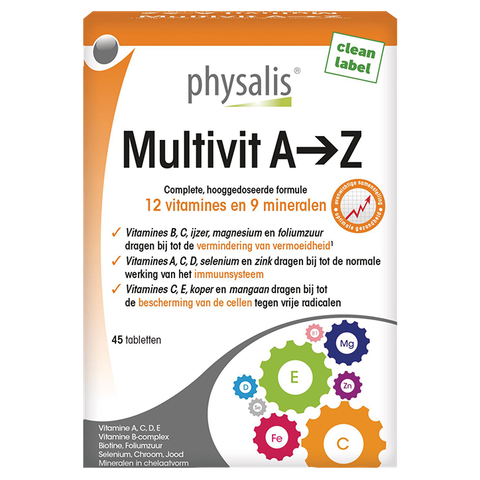 Physalis Multivit A-Z (45 Tabletten) - 45 stuks