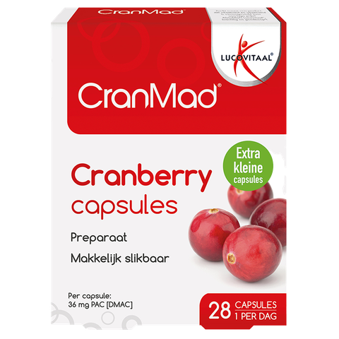 Lucovitaal 1+1 gratis | Lucovitaal CranMad Cranberry - 28 capsules