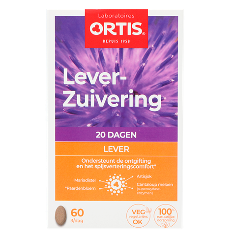 Ortis Lever-Zuivering Tabletten 60TB