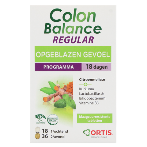 Ortis Wees er snel bij! OP=OP Colon Balance Opgeblazen Gevoel (54 Tabletten) - 54 stuks