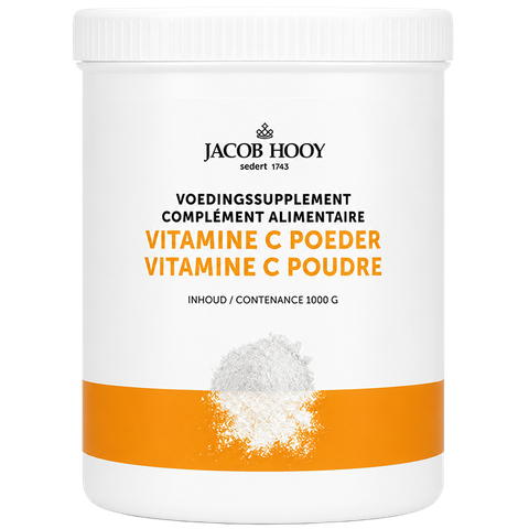 Jacob Hooy Voedingssupplementen Vitamine C Ascorbinezuur pot 1000g