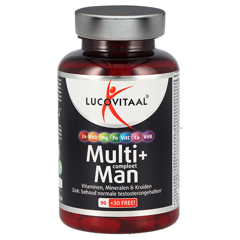 Lucovitaal Multivitamine Man MAXI pot 120 tabletten