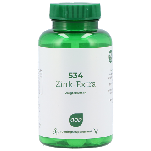 AOV 534 Zink-Extra - 90 zuigtabletten - Mineralen - Voedingssupplement - 90 stuks