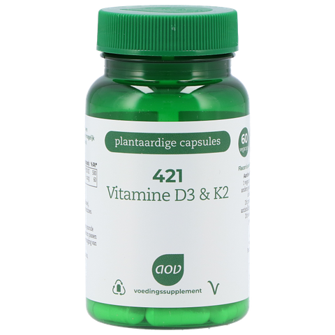 AOV 421 Vitamine D3 & K2 - 60 Capsules - 60 stuks