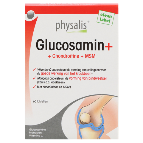 Physalis Glucosamin+ Chondroïtine + MSM - 60 tabletten - 60 stuks