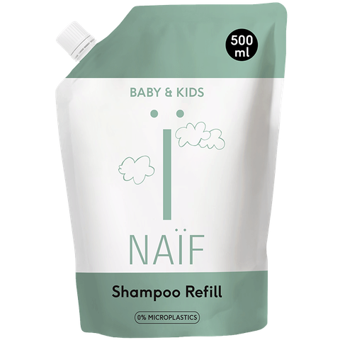 Naïf Verzorgende Shampoo Pompfles Navulverpakking - Baby's & Kinderen - met Natuurlijke Ingrediënten - 500ml