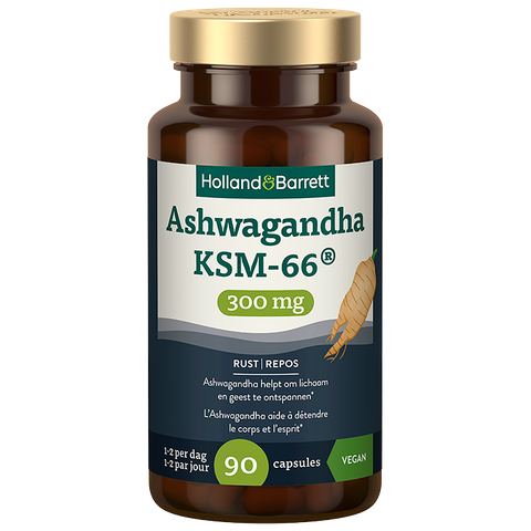 Holland & Barrett Ashwagandha KSM-66® 300mg - 90 capsules - 90 stuks