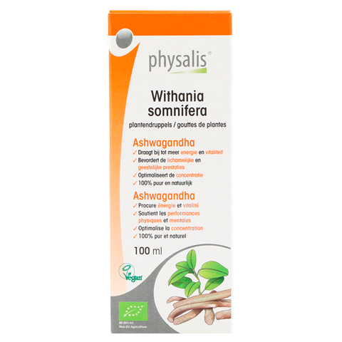 Physalis Withania Somnifera Bio Plantendruppels - 100 ml