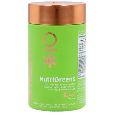 Nutriburst 1+1 NutriGreens - 60 gummies - 60 stuks