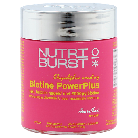 Nutriburst PowerPlus Biotine 2500mcg - 60 gummies - 60 stuks