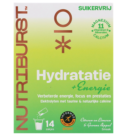 Nutriburst 1+1 Hydratatie + Energie - 14 zakjes - 14 stuks