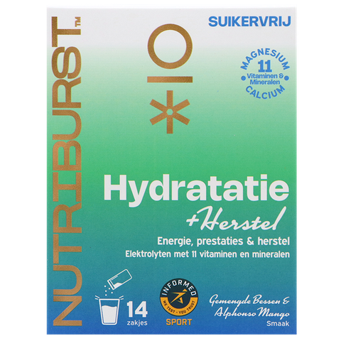 Nutriburst 1+1 Hydratatie + Herstel - 14 zakjes - 14 stuks