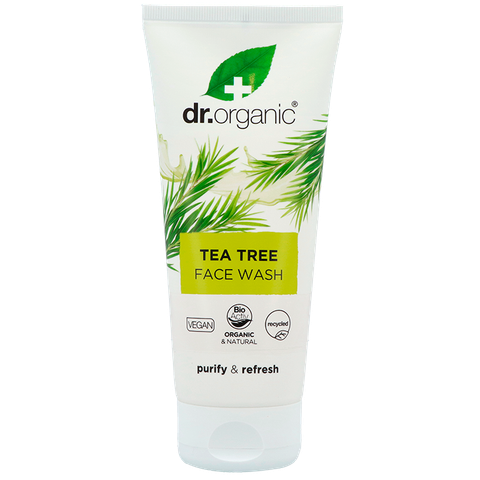 Dr Organic 1+1 gratis | Dr. Organic Face Wash Tea Tree - 200ml