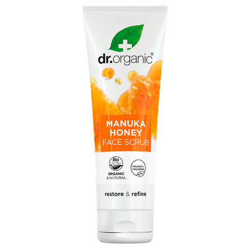 Dr Organic 1+1 gratis | Dr. Organic Manuka Honing Gezichtsscrub - 125ml