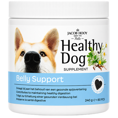 Jacob Hooy 2e product 50% korting Pets Healthy Dog Belly Support - 80 - 80 stuks